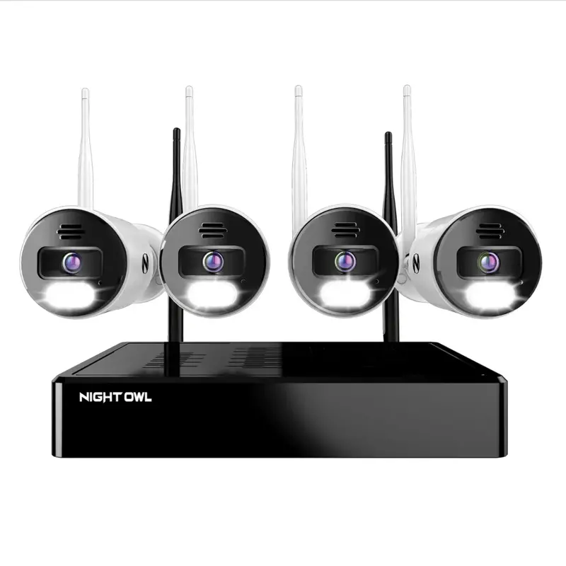 10-Channel 4K Wi-Fi Nvr Kit – 1Tb Hdd, Bluetooth Support, 4 Spotlight Cameras With Audio Alerts & Siren 1