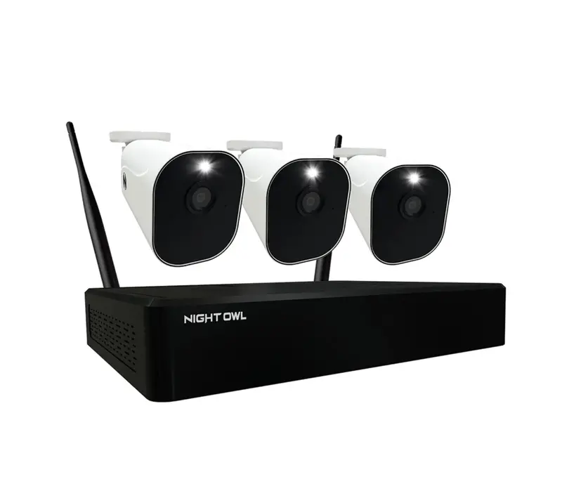 10-Channel Wi-Fi Nvr With 1Tb Hdd And 3 Wire-Free 1080P Spotlight Cameras Featuring 2-Way Audio 1