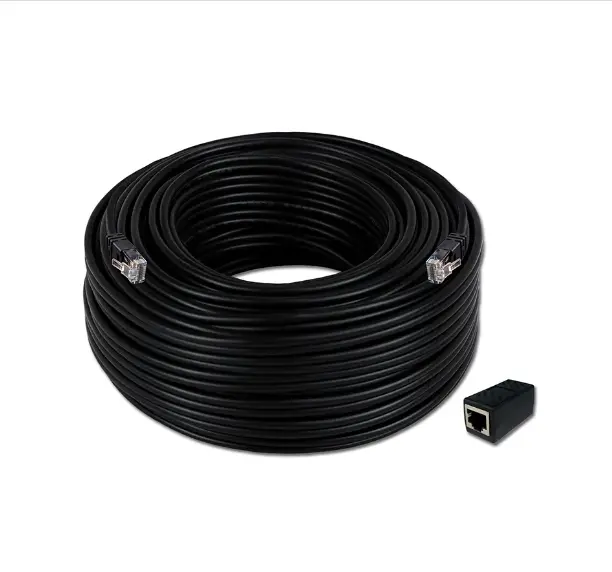 100-Foot Cat5E Ul-Rated Ethernet Cable With Rj45 Coupler 1
