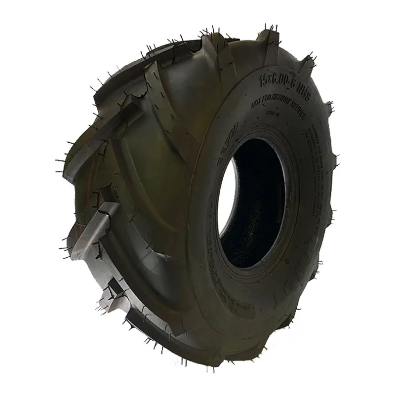 15X6.00-6 Super Lug Lawn & Garden Tire – 4-Ply, Tubeless, R-1 Bar Tread For Mud, Snow, And Rough Terrain 1