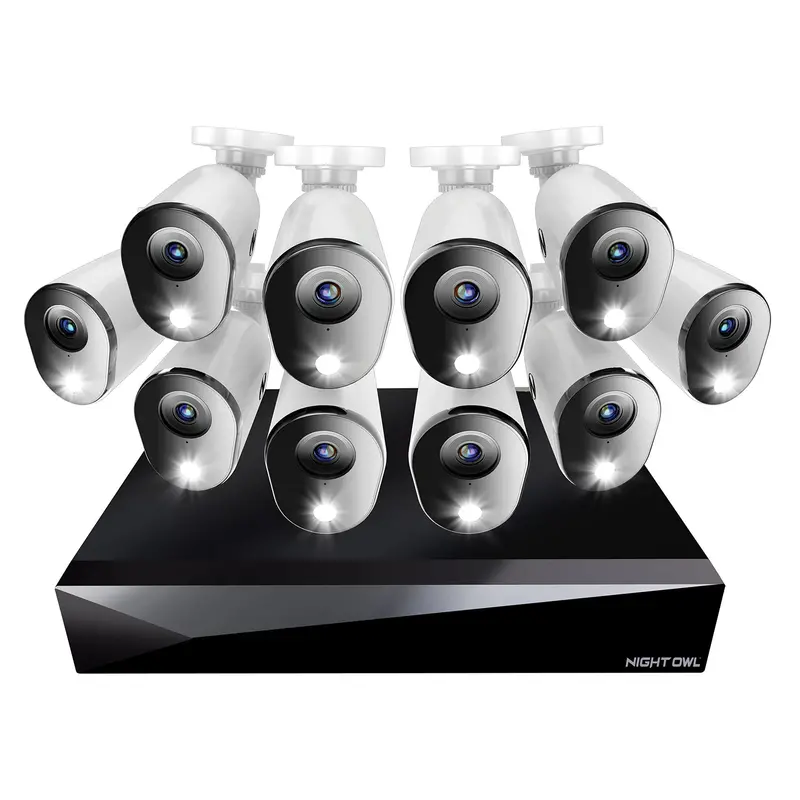 20-Channel 1080P Dvr Security Kit With 1Tb Hdd & 10 Wired Deterrence Cameras Featuring 2-Way Audio 1
