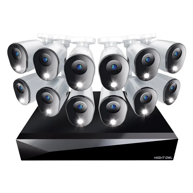 20-Channel 1080P Dvr Security Kit With 1Tb Hdd & 12 Wired Deterrence Cameras Featuring 2-Way Audio 1
