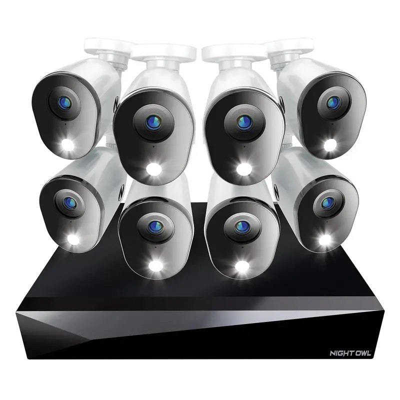 20-Channel 1080P Dvr Security Kit With 1Tb Hdd & 8 Wired Deterrence Cameras Featuring 2-Way Audio 1
