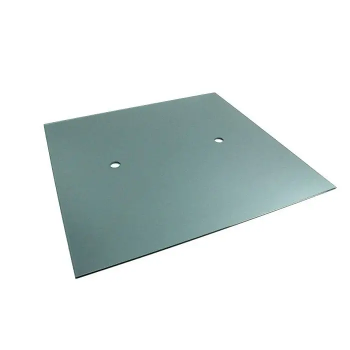 24X24-Inch Grey Square Glass Burner Cover – Stylish Fire Pit Lid By The Outdoor Greatroom Company 1
