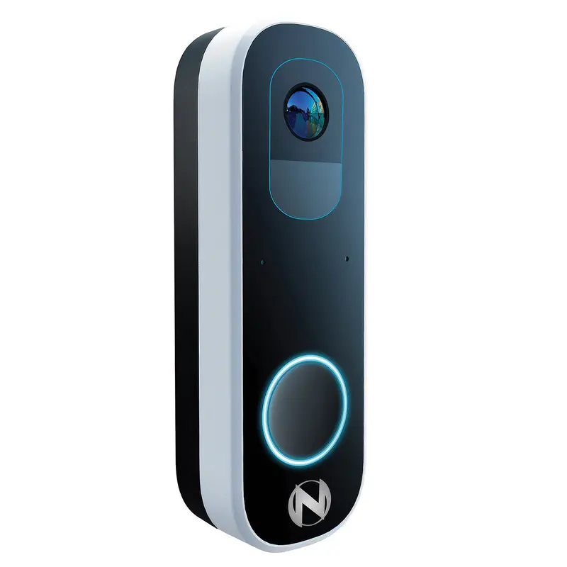 2K Battery-Powered Wi-Fi Smart Doorbell With Dual Power Option – Black 1
