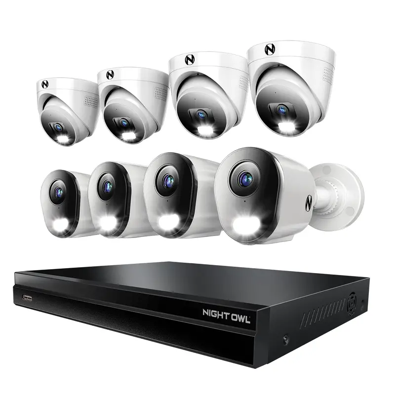 32-Channel 12Mp Nvr With 8Tb Hdd And 8 Wired 4K Ip Cameras – 4 Bullet + 4 Dome 1