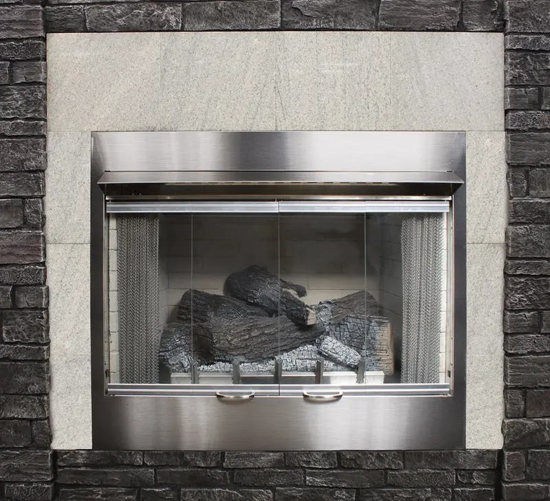 36-Inch Carol Rose Outdoor Firebox With Premium Bi-Fold Glass Doors – Stainless Steel (Bdo36Ss) 1