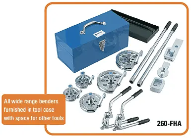 360-Fha Lever-Actuated Tube Bender – Imperial Heavy-Duty Bending Kit 1