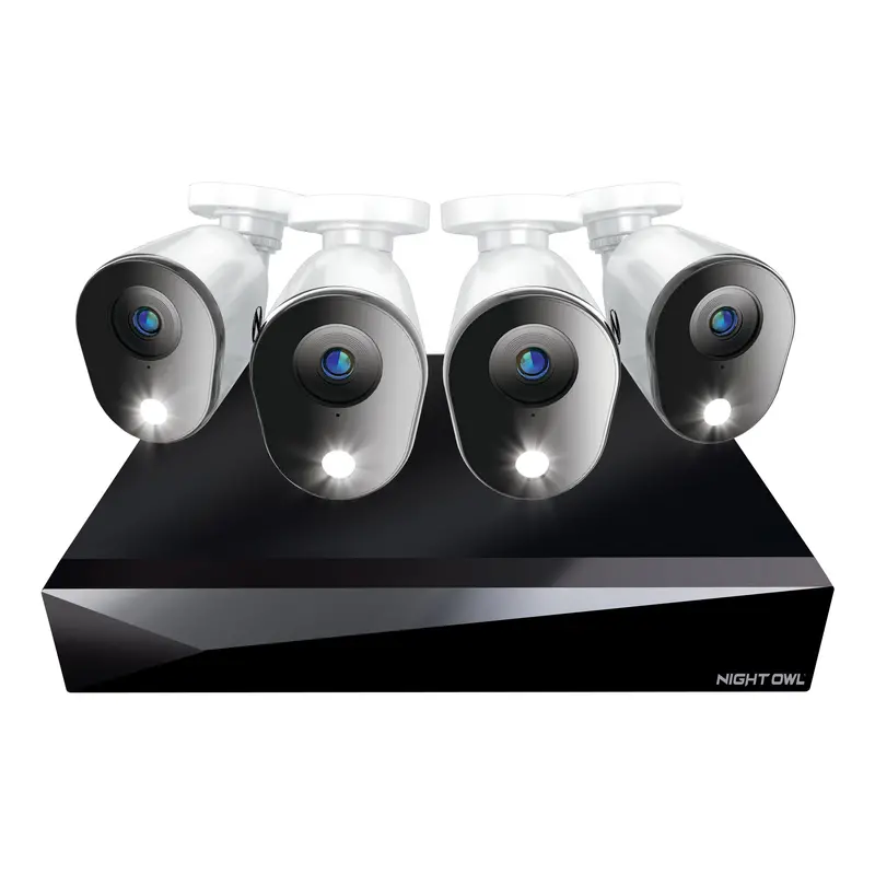 4-Channel 2K Dvr System: Includes 4 Wired 2K Cameras + 64Gb Microsd (Expandable To 8Tb Hdd) 1