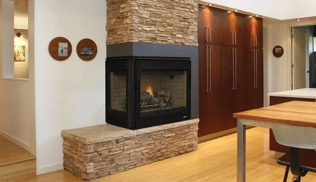 40-Inch Corner-Mount Traditional Direct Vent Gas Fireplace – Superior Drt40C Series 1