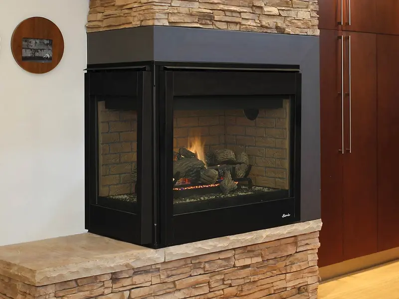 40-Inch Traditional See-Through Direct Vent Gas Fireplace – Superior Drt40St Series 1