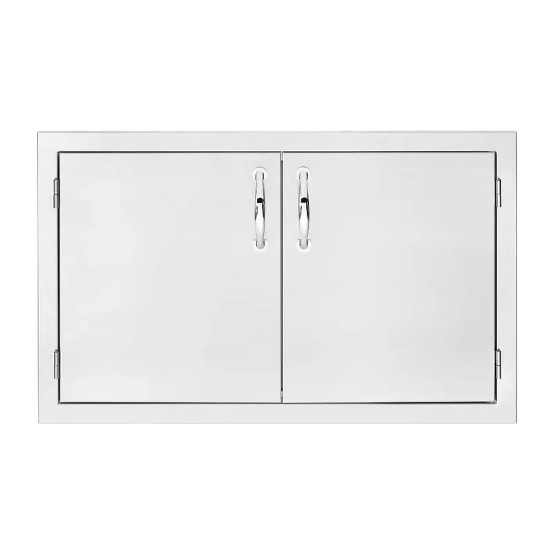 44-Inch Stainless Steel Double Access Doors – Seamless Built-In Integration 1