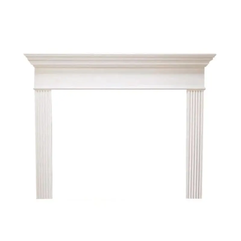48-Inch Primed Flush-Mount Fireplace Mantel – Empire White Mountain Hearth Profile Series 1