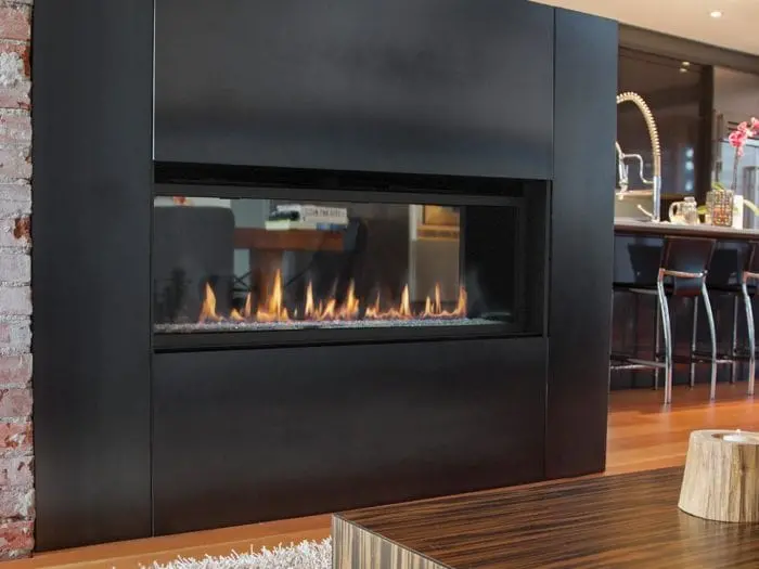 60-Inch Linear Direct Vent Gas Fireplace – Superior Drl6000 Series (Black Finish) 1