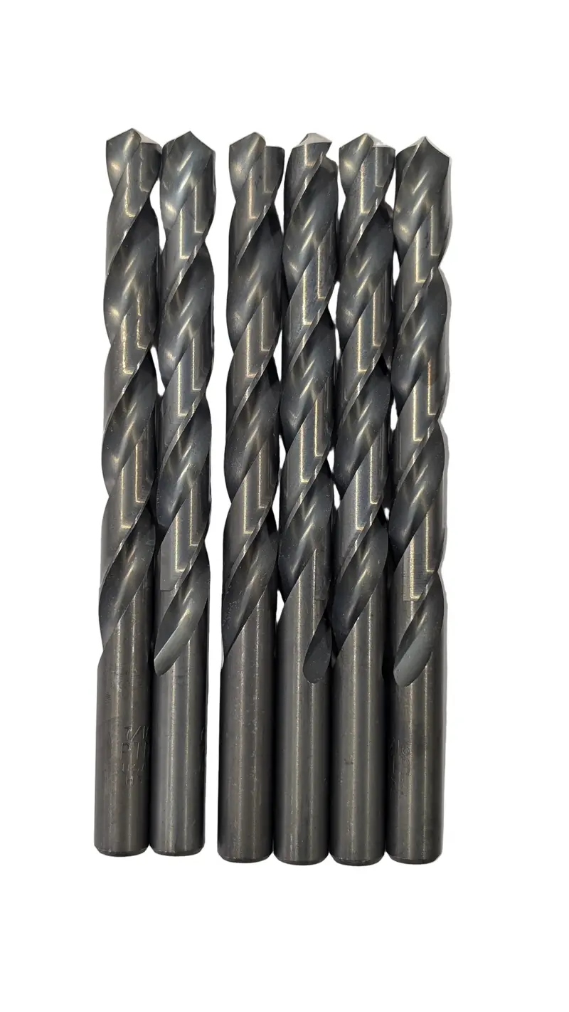 7/16-Inch High-Speed Steel Jobber Drill Bits – 6-Piece Industrial Pack 1