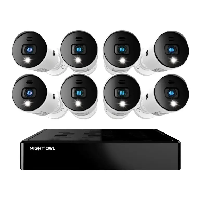8-Channel 1080P Bluetooth Dvr Bundle With 1Tb Hdd And 8 Wired Spotlight Cameras With Audio Alerts & Siren 1
