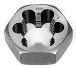 8-Pitch Hex Carbon Steel Rethreading Dies — 1-1/8" To 3-1/2" 1