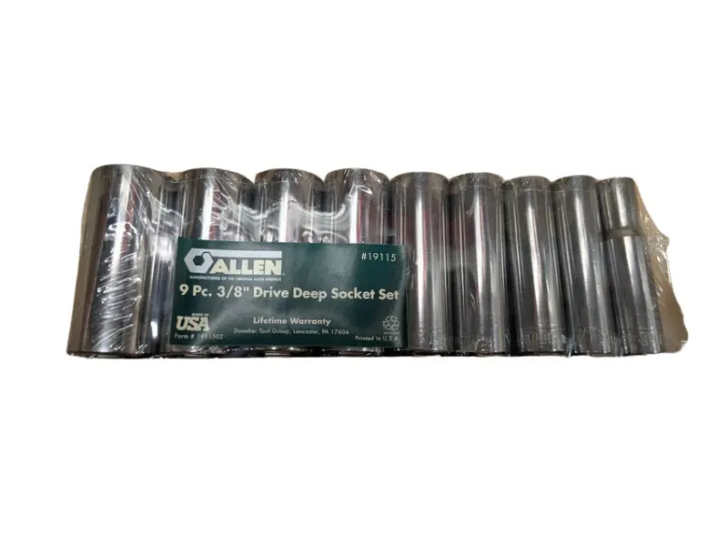 9-Piece 3/8-Inch Drive Allen Deep Socket Set (Model 19115) 1