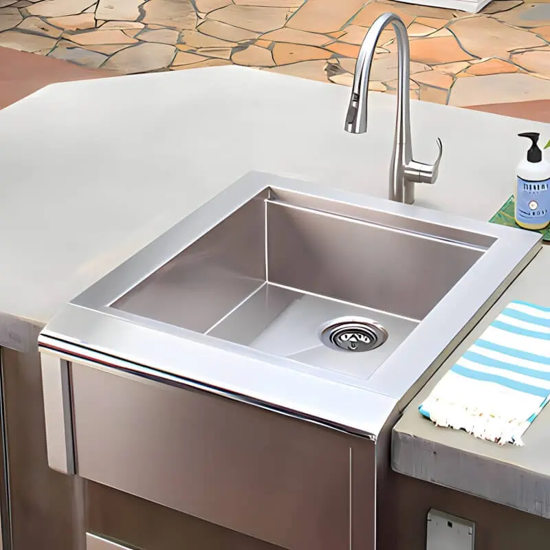 Alfresco 24-Inch Outdoor Bartender And Sink Combo System (Agbc-24) 1