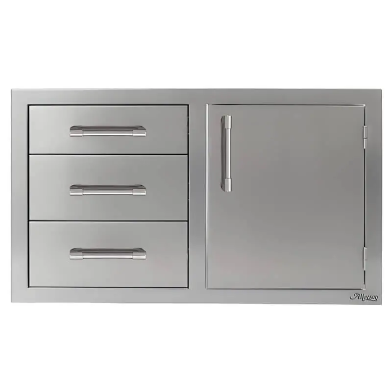 Alfresco 32-Inch Soft-Close Door-And-Drawer Combination Cabinet 14