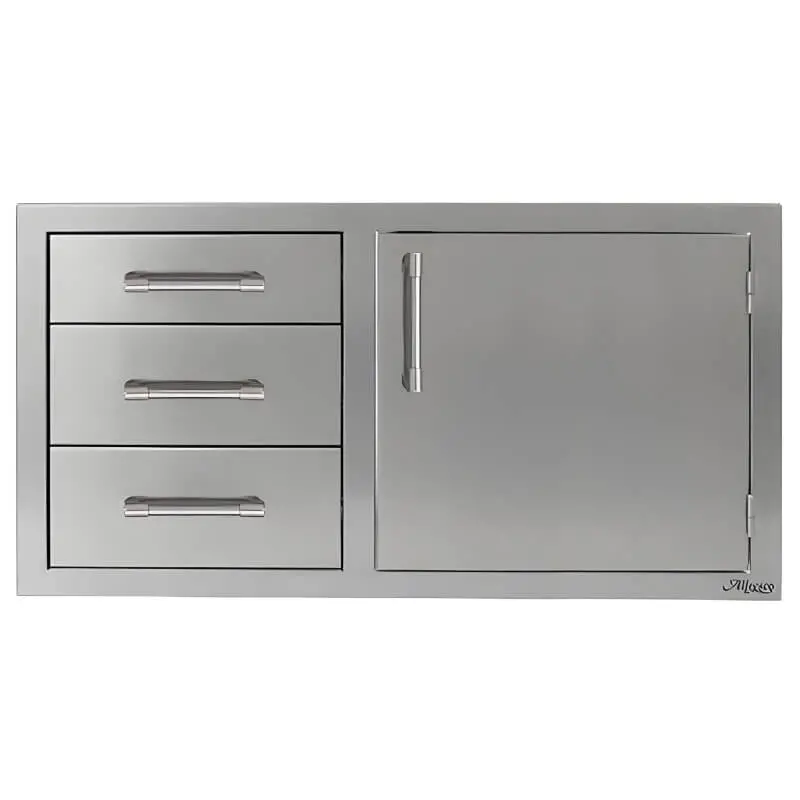 Alfresco 42-Inch Soft-Close Cabinet With Door And Triple Drawers 1