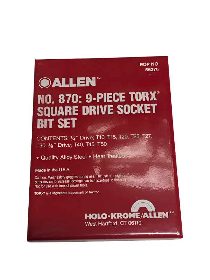 Allen Torx Socket And Wrench Combo Kits 1