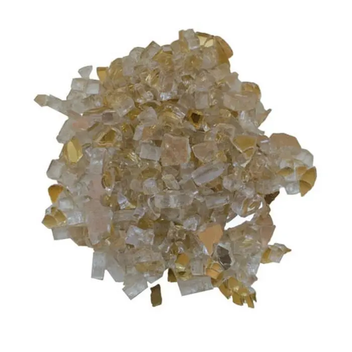 Amantii 1/2-Inch Champagne Reflective Fire Glass – 5 Lb Bag 1