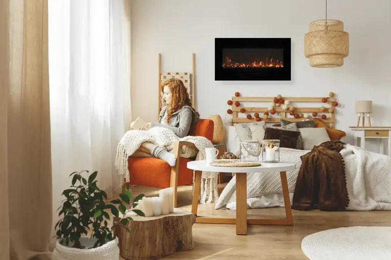 Amantii 60-Inch Wall-Mount Or Flush-Mount Electric Fireplace (Wm-Fm-60-7023-Bg) 1