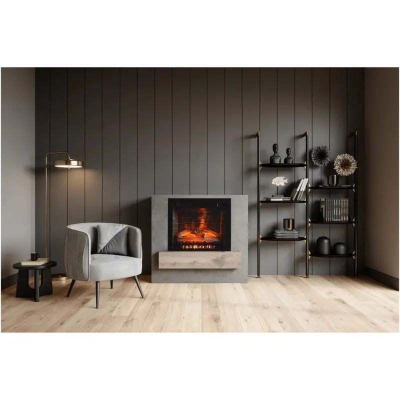 Amantii Ce33 Fire & Ice 33-Inch Wall-Mount Or Recessed Electric Fireplace 1