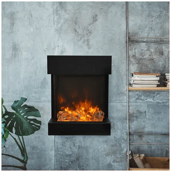 Amantii Lumina Smart Cube Electric Fireplace – 20.25" Wall-Mount Model 1
