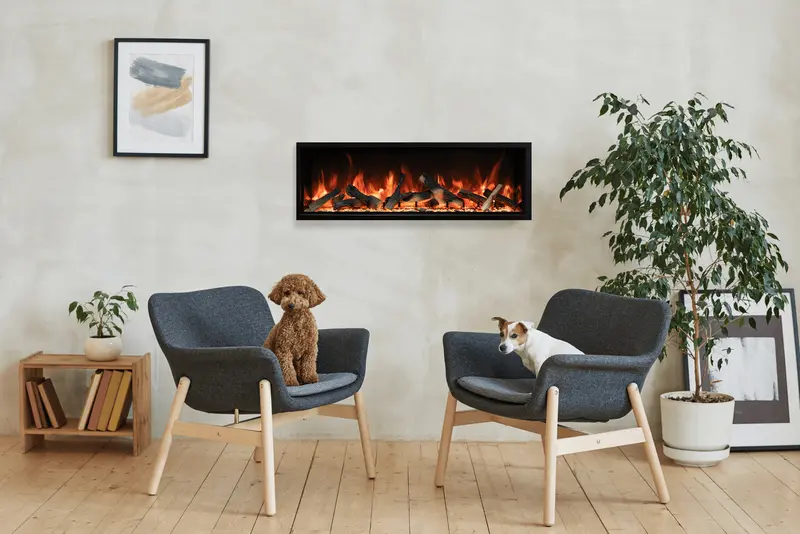 Amantii Symmetry Xt Bespoke 60-Inch Electric Fireplace – Sleek Wall-Mounted Heating Solution 1