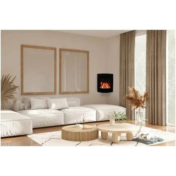 Amantii Wm-Bi-2428-Vlr-Bg Wall-Mount Smart Electric Fireplace 1