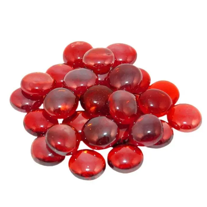 American Fyre Designs Glg-10-Ry Ruby Fyre Glass Gems – 10 Lb Fire Media 1