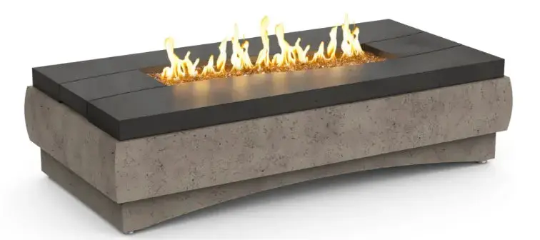 American Fyre Designs River Rectangle Gas Fire Table (460-Db-Ba-M7C) 1