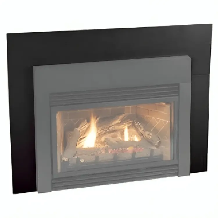 American Hearth Custom Three-Sided Black Fireplace Surround (Cs3Sided) 1