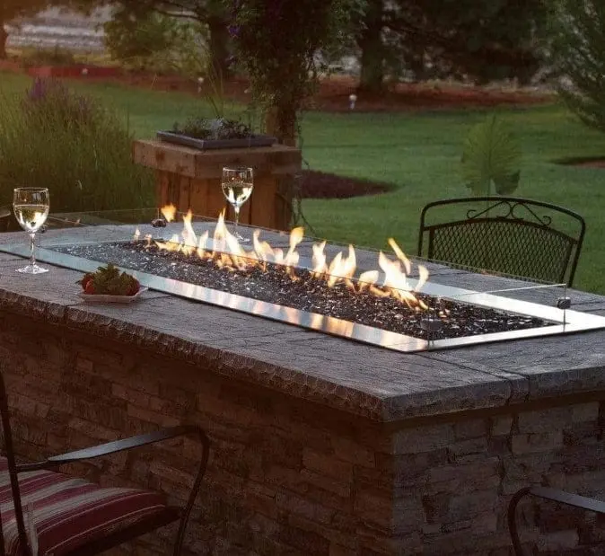 American Hearth Ol60Tp10 Carol Rose 60-Inch Manual-Operation Linear Fire Pit 1