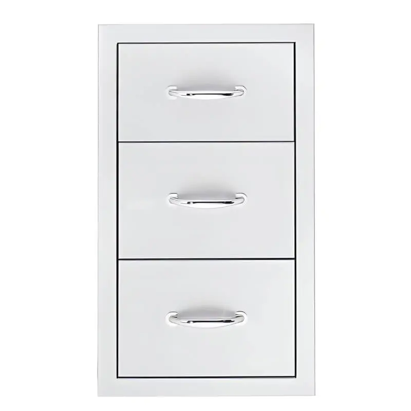 American Made Grills 17" Triple Drawer Cabinet – Dr3-17 1