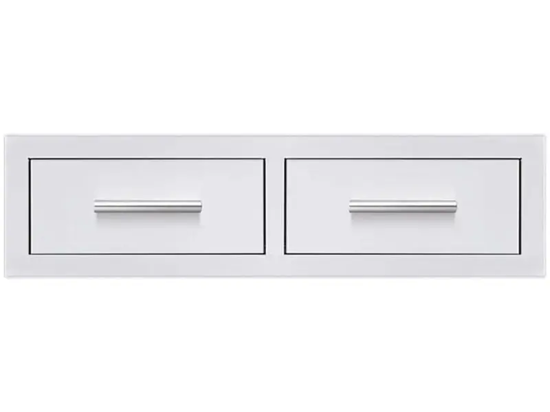 American Made Grills 32" Double Horizontal Drawer Cabinet – Dr2-32H 1