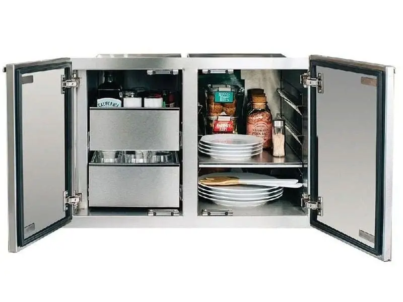 American Made Grills 36" Two-Drawer Dry Storage Pantry With Enclosed Cabinet – Dp-36Dc 1