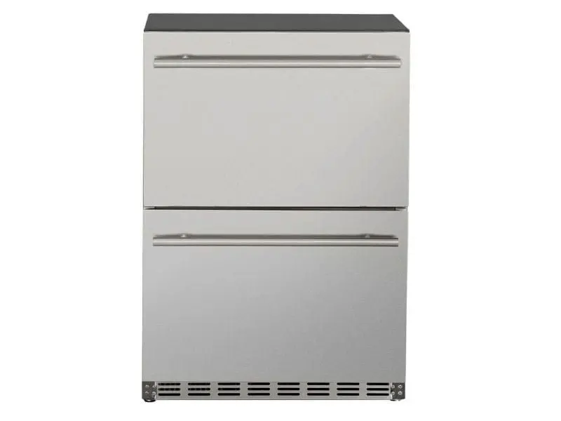 American Made Grills Rfr-24Dr2-A – 24-Inch Deluxe Outdoor Fridge With Dual Drawers (5.3 Cu. Ft.) 1