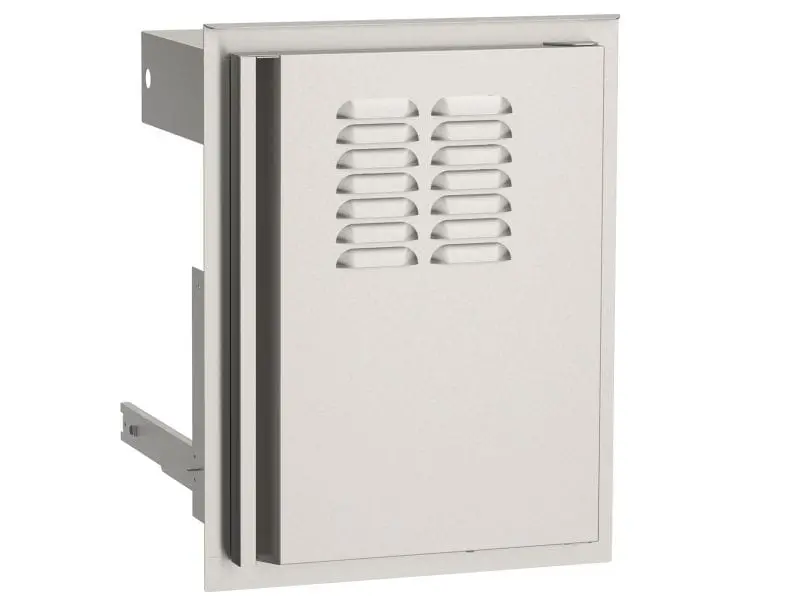 American Outdoor Grill 14" X 20" Right-Hinged Tank Tray With Louvered Ventilation 1