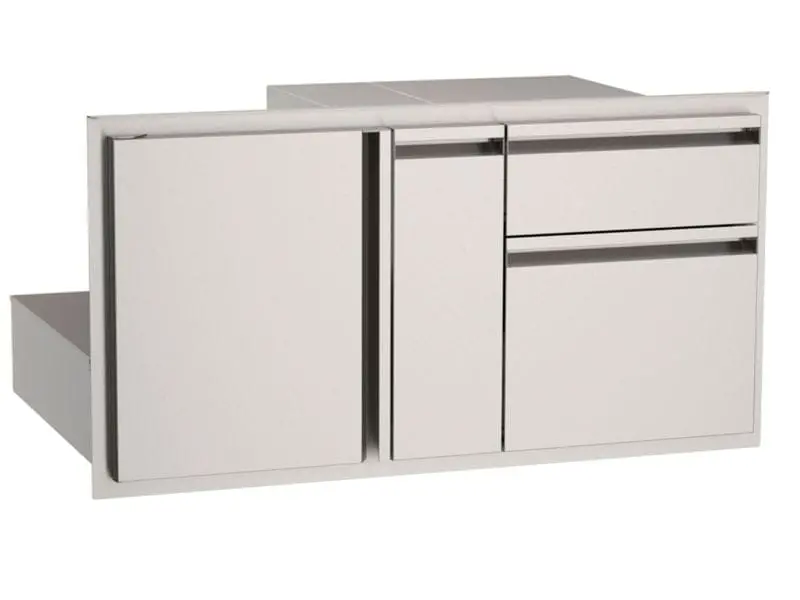 American Outdoor Grill 36" Access Door With Integrated Double Drawer & Platter Storage 1