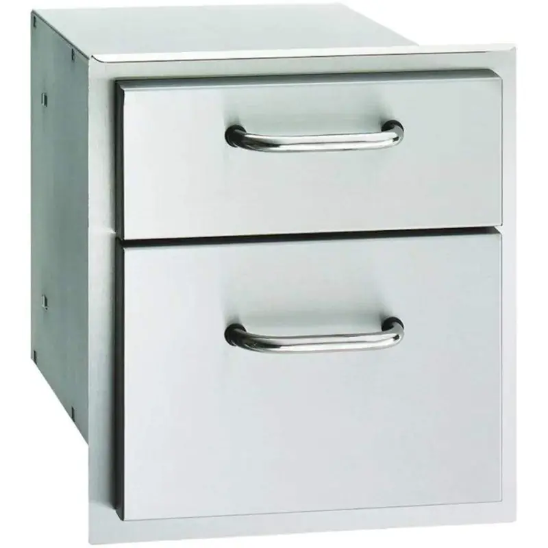 Aog 16-Inch Double Drawer – Stainless Steel Storage Compartment For Outdoor Kitchens 1