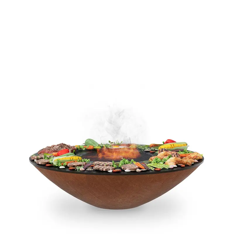 Arteflame 40-Inch Dual-Function Fire Pit With Removable Cooktop 1