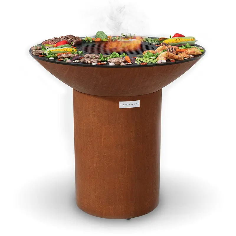 Arteflame 40-Inch Xxl High-Round Base Grill And Fire Pit System 1
