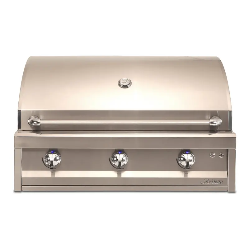 Artisan 36-Inch Built-In American Eagle Gas Grill – 3-Burner With Rotisserie & Led Accent Lighting 1