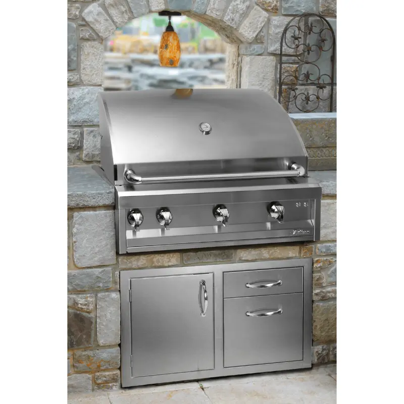 Artisan 42-Inch Built-In Professional Gas Grill – 3-Burner With Rotisserie & Under-Hood Lighting 2