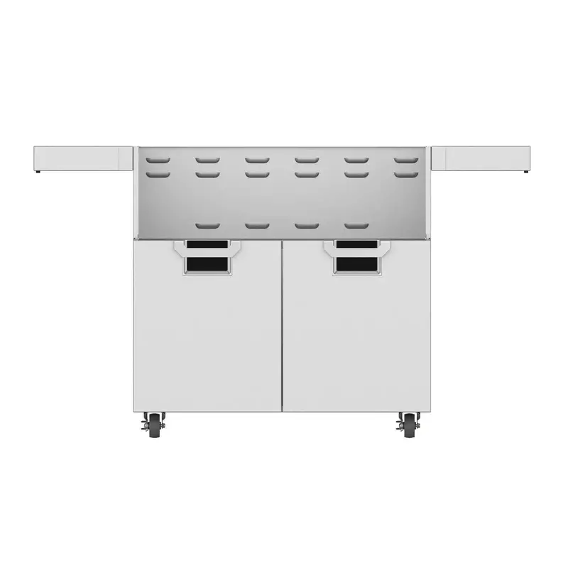 Aspire By Hestan 36-Inch Black Grill Cart With Dual Storage Doors – Ecd36-Bk 1