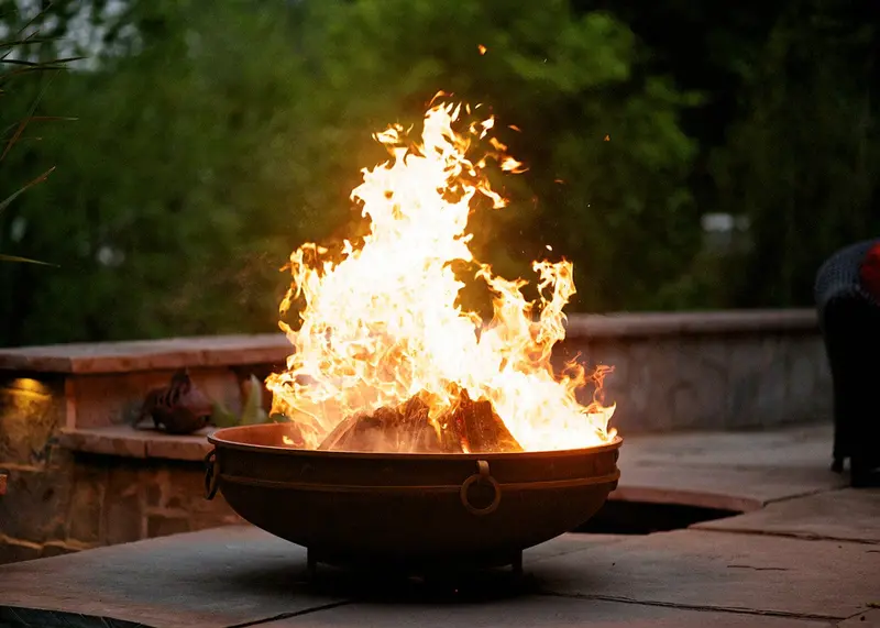 Aweis Electric Emperor Fire Pit – 37-Inch Regal Outdoor Fireplace (200K Btu) 1