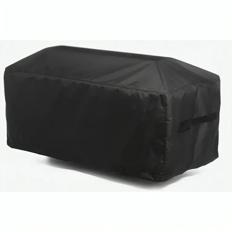 Barbara Jean Wide Black Weather Cover – Fits 24" Fire Tables 1